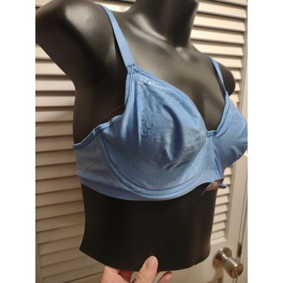 Body Revolution Barely There t-shirt Bra Women's Size 36C Blue Soft Knit Band - Picture 2 of 9